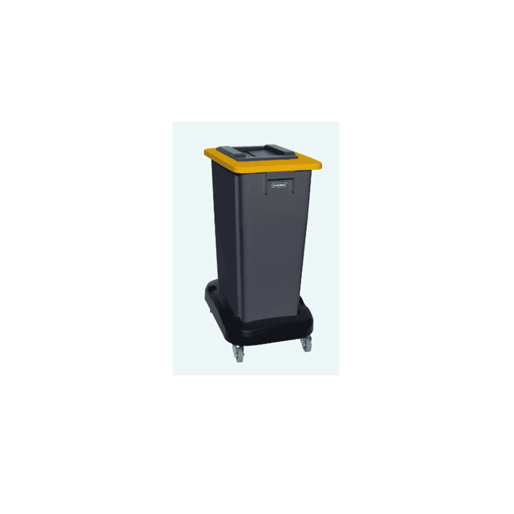 Poubelles FLEXI en polypropylène, grises, disponibles en 2 tailles