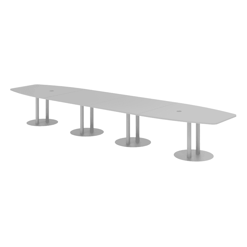 Table de conférence Beat avec pied en forme d'assiette, en divers modèles
