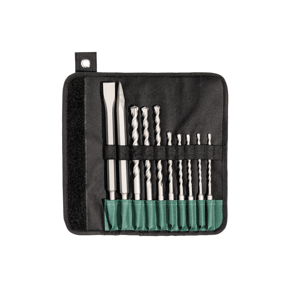 Metabo SDS-plus "SP" Bohrer- / Meissel-Set in Rolltasche, 10-teilig