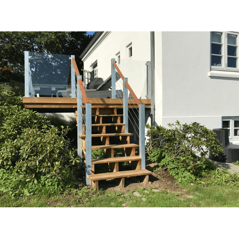 PLUS Limon d'escalier à 34,2°, profondeur de marche 250 mm, disponible en plusieurs versions