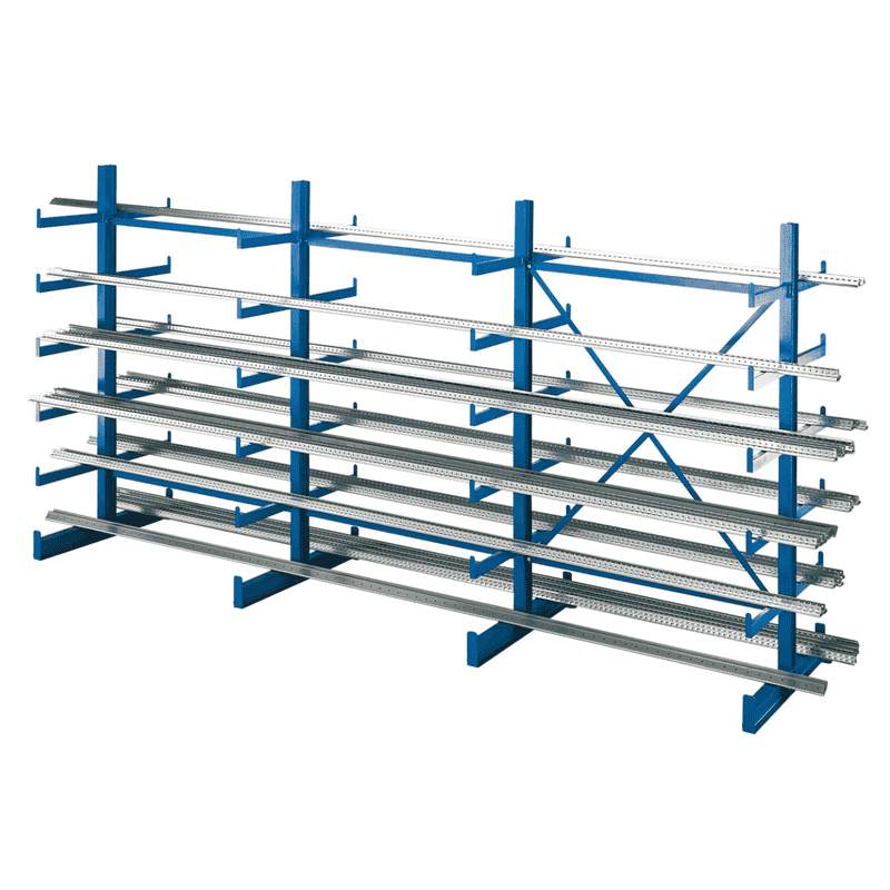 Schulte K-1000 Kragarmregal-Set, RAL 5010 enzianblau, in diversen Ausführungen