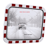 Miroir routier libre de glace, Type TM-B avec bordure rouge-blanc
