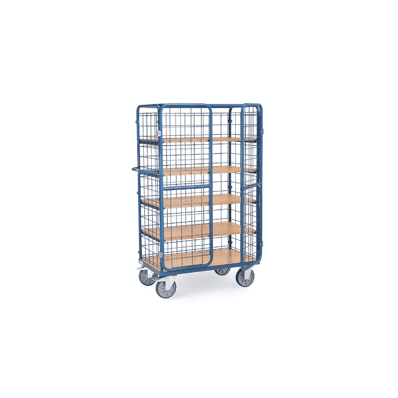 Fetra Etagenwagen mit Flügeltüren, Tragkraft 600 kg, drei verschiedene Grössen
