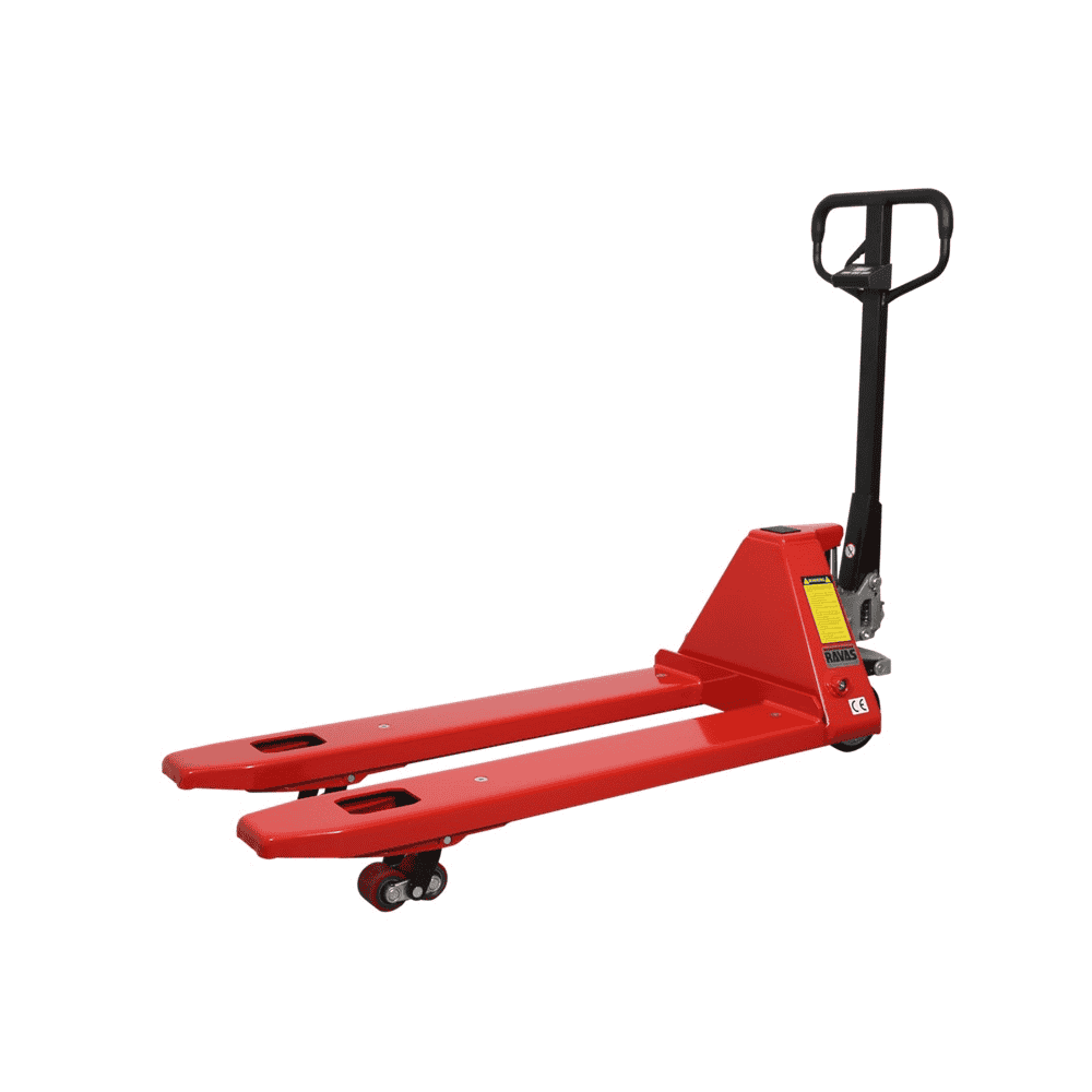 RAVAS Handhubwagen iPT Essential / Palettrolli mit Waage, Tragkraft 2000 kg, Anzeigeschritt 0,5 - 1 kg
