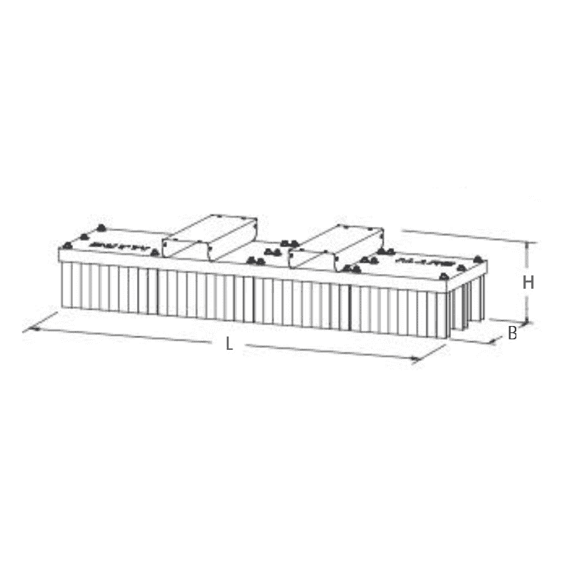 Balai pour chariot élévateur ECO UNIVERSAL BROOM, RAL 6029 vert, en diverses versions