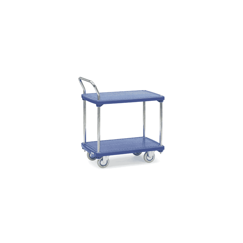 Fetra Kunststoff-Tischwagen mit zwei Böden, 815 x 540 x 890 mm