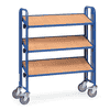 Fetra Chariot de montage en bois, version simple face, RAL 5007, en 2 tailles