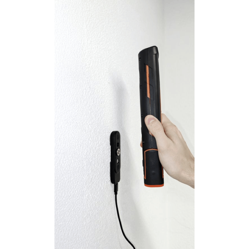 Steffen LED Akku-Arbeitsleuchte 10 W, 1'000 + 180 lm, 5700 K, 180° drehbar, IP65, schwarz/orange