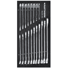 KRAFTWERK BASIC LINE EVA Ringgabelschlüssel-Einlage, 200 x 400 mm, 19-teilig