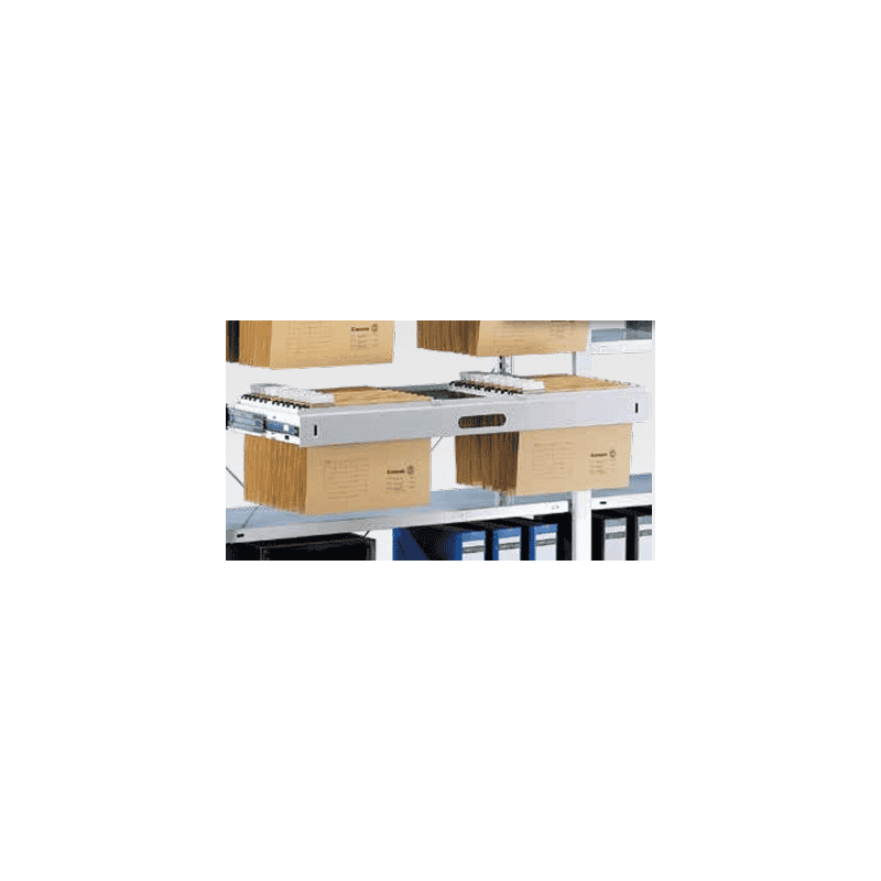 Schulte Extension pour dossiers suspendus pour rayonnages à système enfichable, l x p 1000 x 300 mm, gris clair RAL 7035
