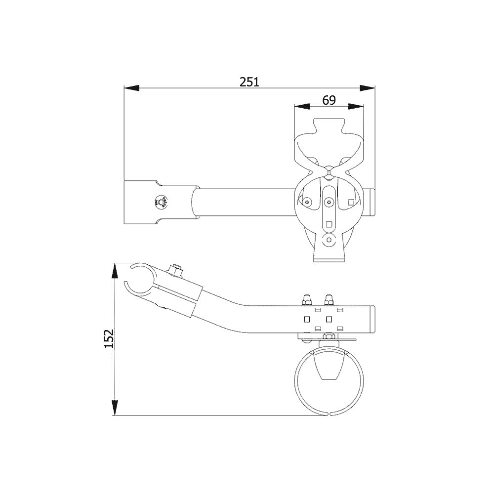 Support pour bouteilles - Accessoires pour chariots de transport, chariots préparateurs etc.