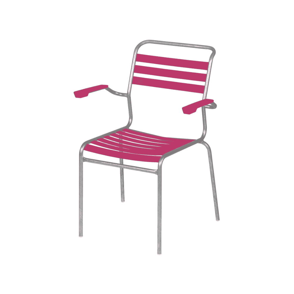 Schaffner Chaise de jardin Säntis, structure en tube d'acier, en diverses exécutions