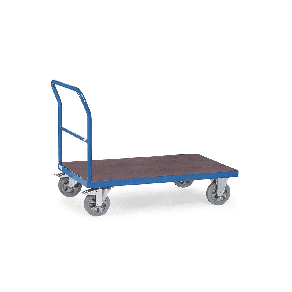 Fetra Schwerlast-Plattformwagen mit Schiebebügel, Tragkraft 1200 kg