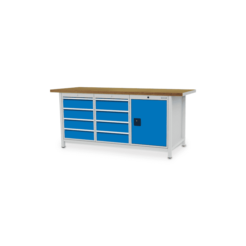 Bedrunka+Hirth Kastenwerkbank R 18-24, Flügeltüre und Schubladenanzahl 8, 2000 x 750 mm