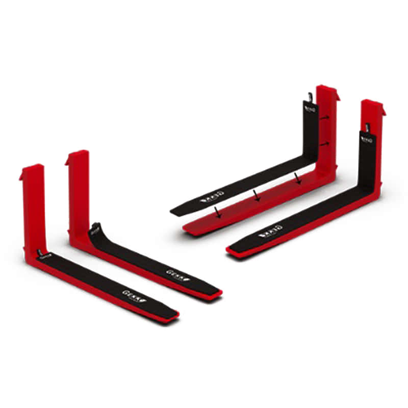 Magnetische Anti-Rutschauflagen (Paar) für Gabelzinken, Länge 1150 mm