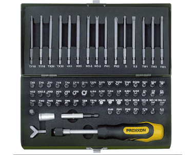 Proxxon Super-Sicherheits- und Spezialbitsatz, 1/4", 75-teilig