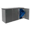 Modulare Mülltonnenbox ALEX®, diverse Farben, 800 x 880 x 1290 mm
