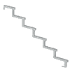 PLUS Limon d'escalier à 34,2°, profondeur de marche 280 mm, disponible en plusieurs versions