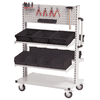 Bedrunka+Hirth ESD-Multi-Wagen, 4 x neigbarer Fachboden, 2 x Lochwand, 990 x 610 x 1450 mm