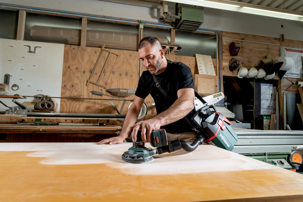 Metabo Akku-Exzenterschleifer SXA 18 LTX 150 BL, 18 V in zwei Ausführungen