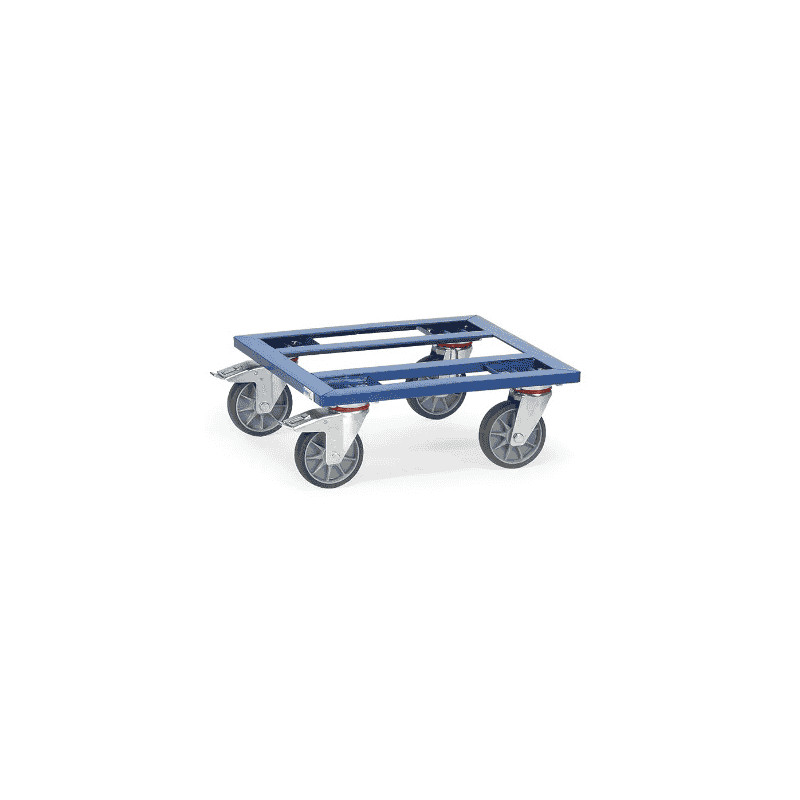 Fetra Kisten-Transportroller, Gesamttragkraft 400 kg, mit offenem Rahmen, 500 x 500 x 183 mm