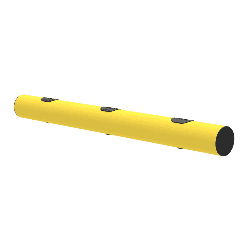 Barrière profilée au sol "Mike", protection anti-encastrement, en diverses tailles
