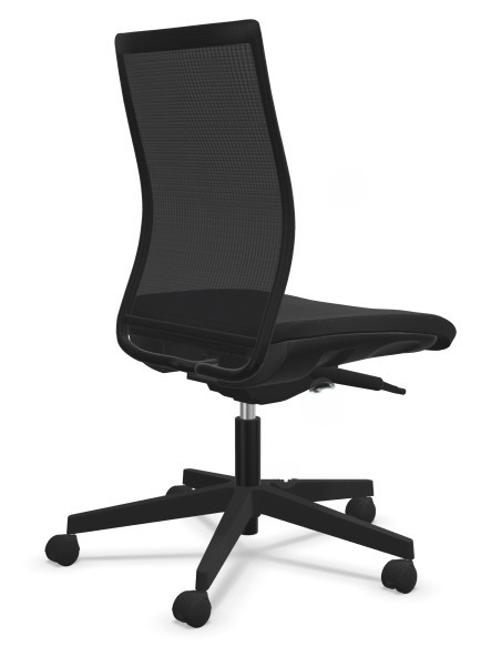 Chaise de bureau Synchron Intrata, dossier en résille, mécanisme synchrone, noir, réglable en hauteur