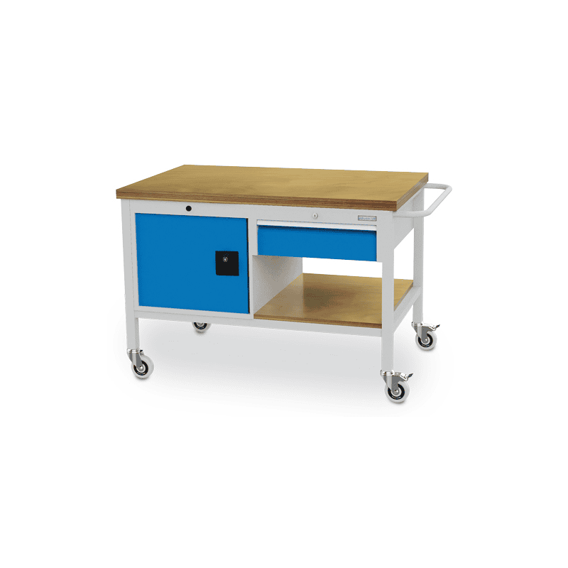 Bedrunka+Hirth Mobile Werkbank, R 18-24, 1 Schublade, 1 Flügeltüre, 1250 x 750 x 859 mm