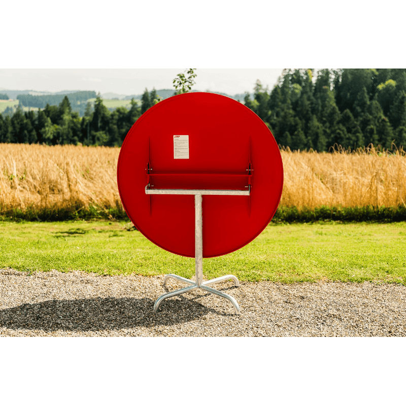 Schaffner Table pliante Davos en fibre de verre, de forme ronde, disponible en plusieurs versions