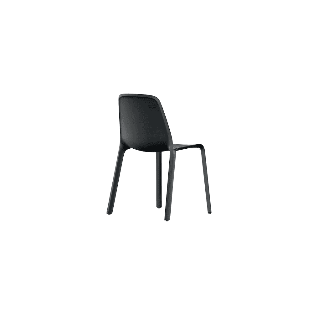 Chaise visiteur Interstuhl Mono en polypropylène, empilable, noire