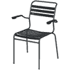 Schaffner Chaise de jardin de jardin SÄNTIS, revêtement par poudre, en diverses exécutions