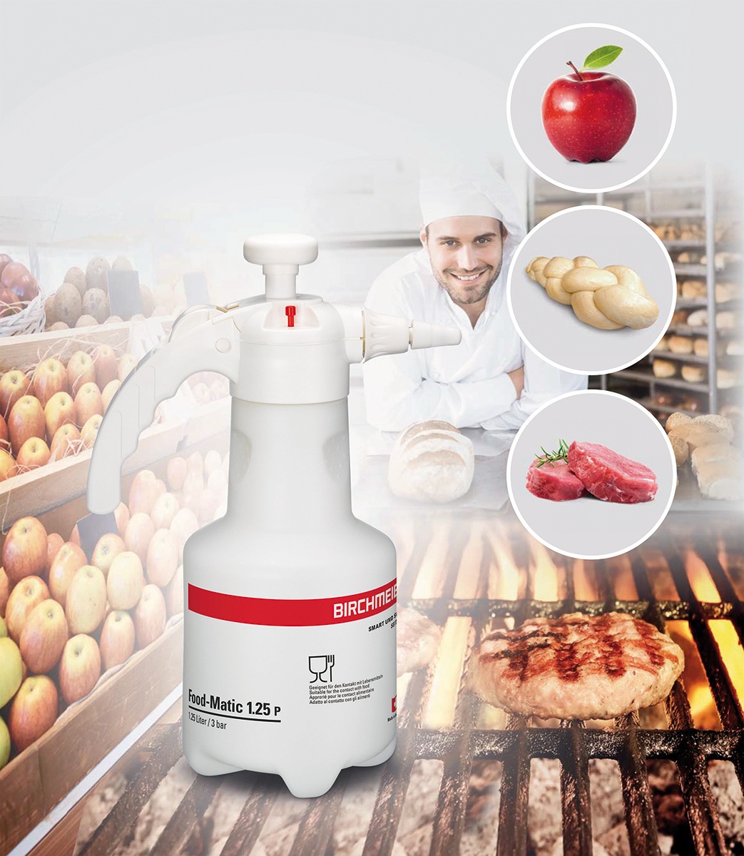 Birchmeier Druckspeicher-Sprühgerät Food-Matic 1.25 P, in zwei Ausführungen