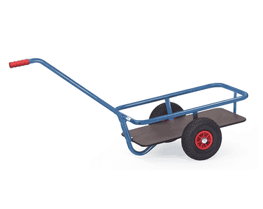 Fetra Handwagen mit wasserfestem Boden, pulverbeschichtet blau RAL 5007