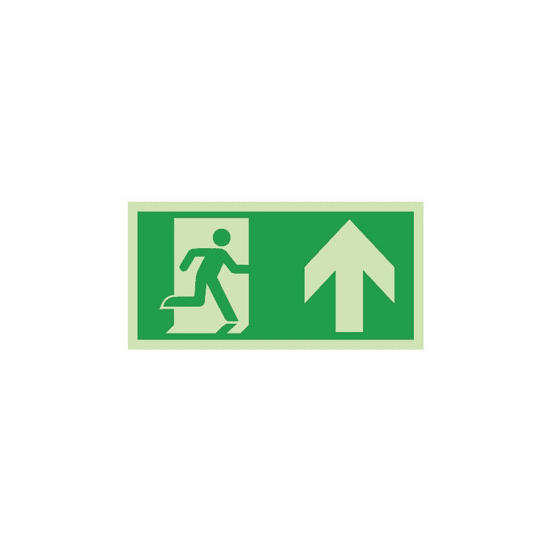 Rettungszeichen Notausgang / Rettungsweg, Selbstklebefolie, 300 x 150 mm,  in diversen Ausführungen