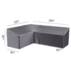 Platinum AeroCover Schutzhülle Lounge L-Form, links, LxLxBxH 2700 x 2100 x 850 x 650/900 mm