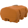 CEMO Fût en PE de forme valise, orange, de 600 à 3000 litres, sans cloison anti-ballottement