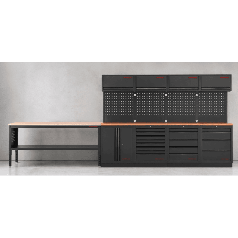KRAFTWERK MOBILIO MODULAR Werkbank mit Ablageboden, höhenverstellbar, BxTxH 1829 x 610 x 760 mm