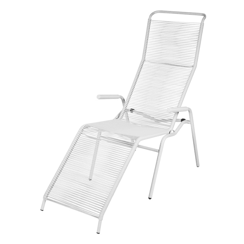 Schaffner Chaise longue spaghetti SÄNTIS avec accoudoirs, en diverses couleurs
