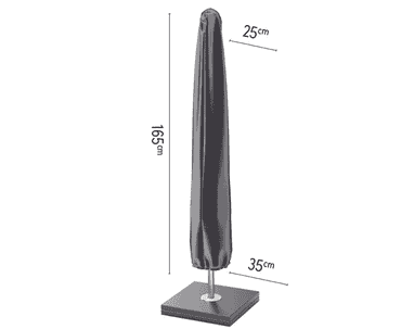 Platinum AeroCover Housse de protection pour parasols à mât central, hauteur 1650 mm, diamètre 250/350 mm