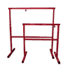 Tréteau de travail MULTI rouge, capacité de charge 200 kg