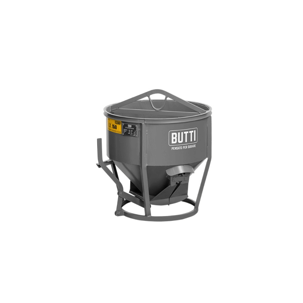 Bennes à béton avec déversement central, 300 à 1000 l, capacité de charge de 660 à 2 200 kg