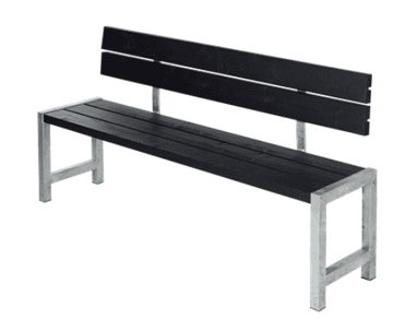Planches-Banc de jardin quatre couleurs, avec ou sans dosserets