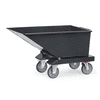 Fetra Muldenkipper mit Ablasshahn "GREY EDITION", 250 Liter Inhalt, 750 kg Tragkraft