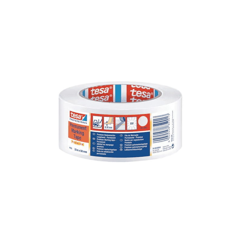 Bodenmarkierungsband Premium Tesa 4169, PVC, 50 mm x 33 m, in 2 Farben