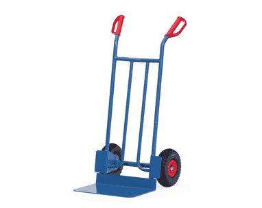 Fetra Diable en tube d'acier, hauteur 1150 mm, bavette extra large