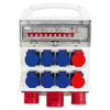 Steffen Distributeur de courant de chantier 32 A, 10 prises de courant, IP44 / IP55