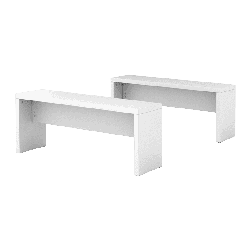 Bistro-Besprechungs-Sitzbank Noah, 1180 x 340 x 450 mm, weiss