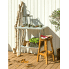 PLUS Table de jardinage en acier galvanisé à chaud, L x L x H 750 x 450 x 800 mm