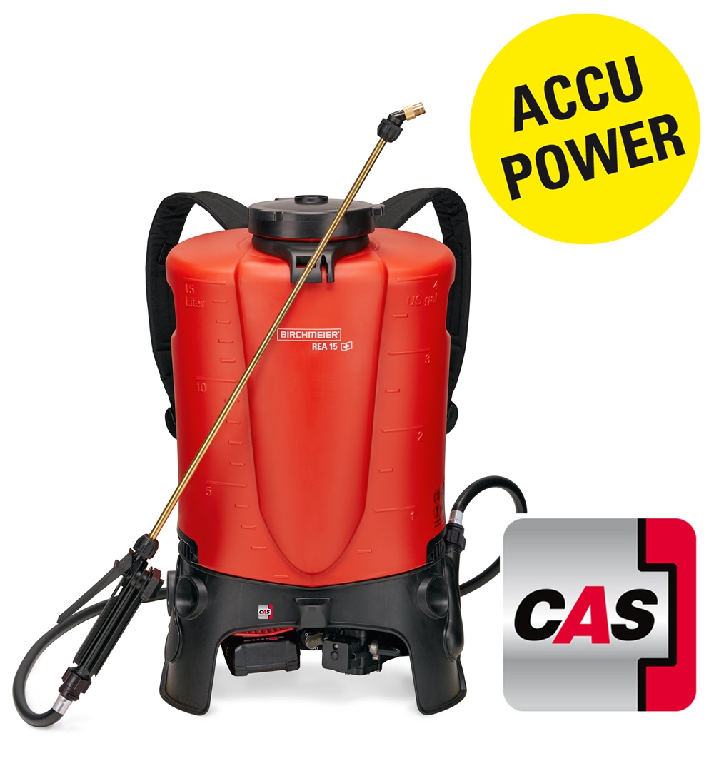 Birchmeier Akku-Rückensprühgerät REA 15 AC1, Füllmenge 15 l, mit Li-Power Akku (18 V / 2.0 Ah) und Ladegerät
