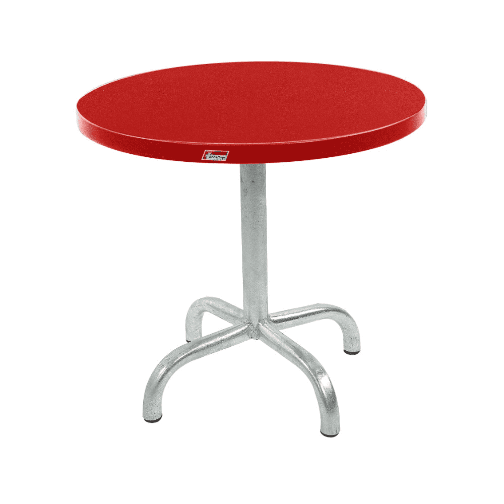 Schaffner Table d'appoint Säntis avec plateau métallique, en diverses couleurs